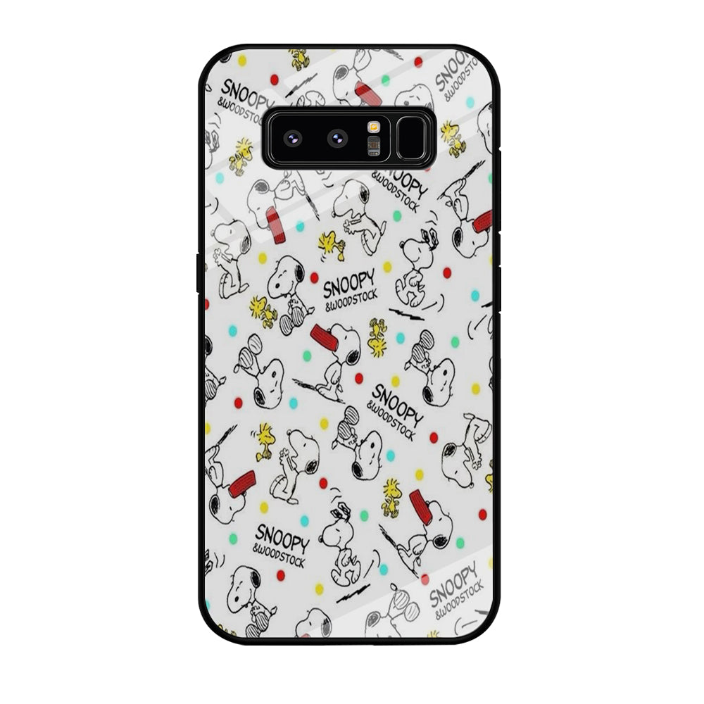 Snoopy and Woodstock Samsung Galaxy Note 8 Case