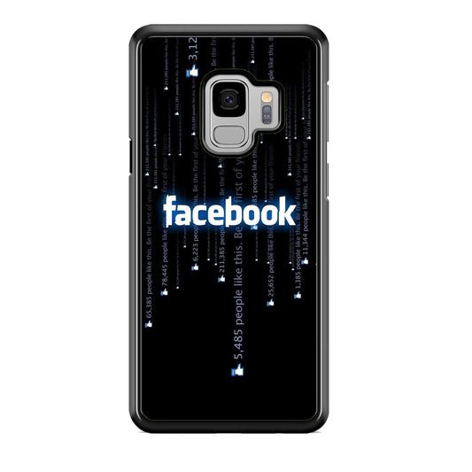 Social Media Facebook Matrix Progam Samsung Galaxy S9 Case