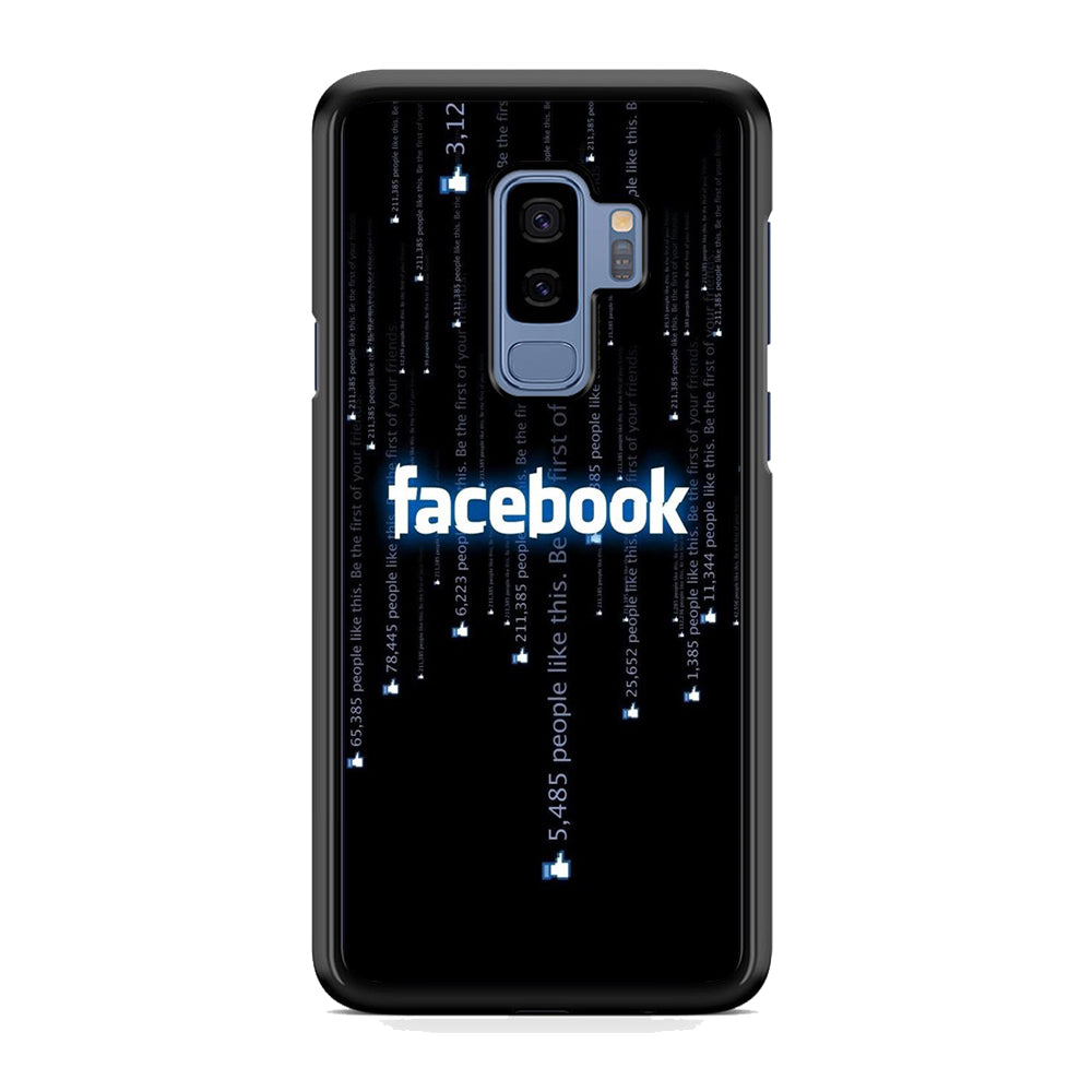Social Media Facebook Matrix Progam Samsung Galaxy S9 Plus Case