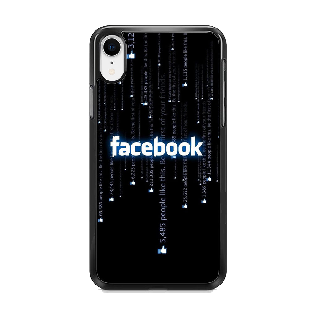 Social Media Facebook Matrix Progam iPhone XR Case