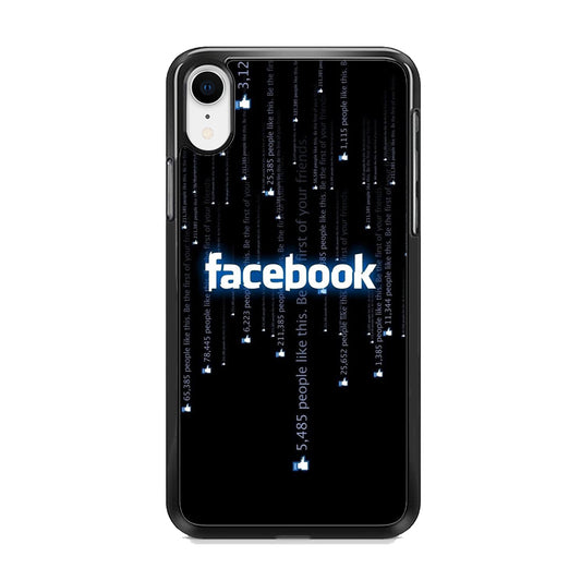 Social Media Facebook Matrix Progam iPhone XR Case