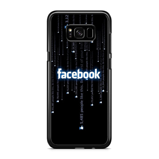 Social Media Facebook Matrix Progam Samsung Galaxy S8 Case
