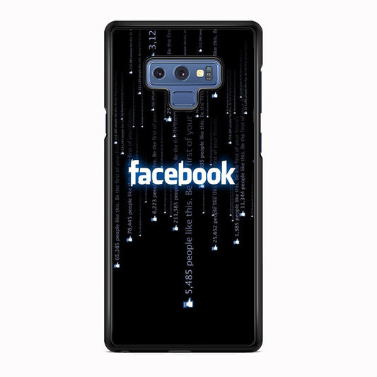 Social Media Facebook Matrix Progam Samsung Galaxy Note 9 Case