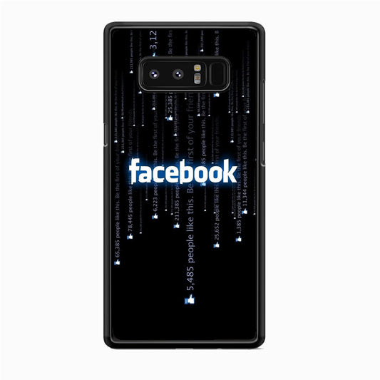 Social Media Facebook Matrix Progam Samsung Galaxy Note 8 Case
