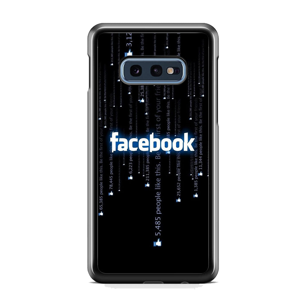 Social Media Facebook Matrix Progam Samsung Galaxy S10E Case