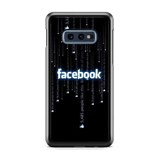 Social Media Facebook Matrix Progam Samsung Galaxy S10E Case