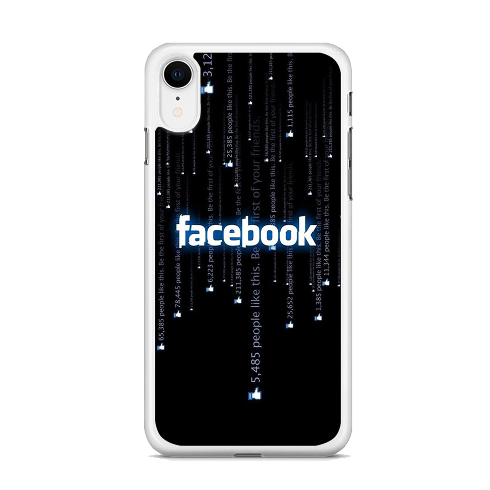 Social Media Facebook Matrix Progam iPhone XR Case
