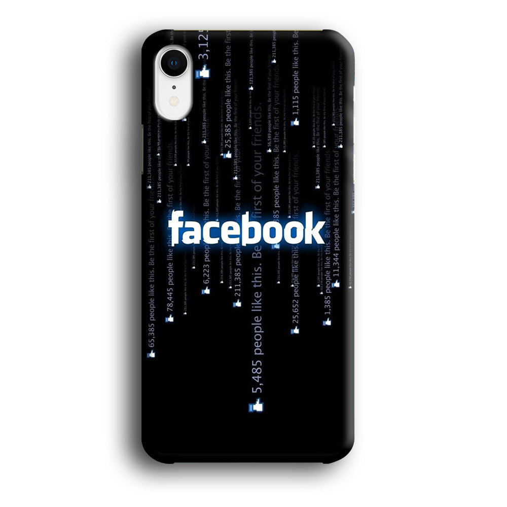 Social Media Facebook Matrix Progam iPhone XR Case