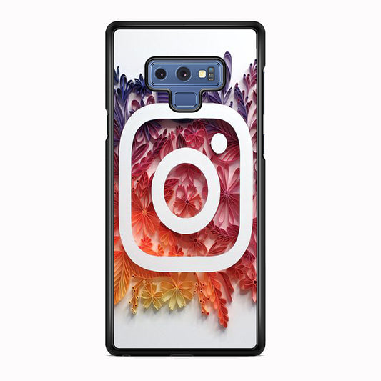 Social Media Instagram White Samsung Galaxy Note 9 Case