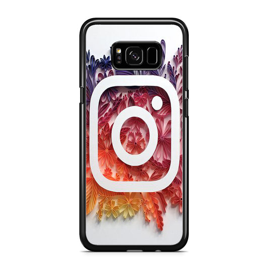 Social Media Instagram White Samsung Galaxy S8 Case