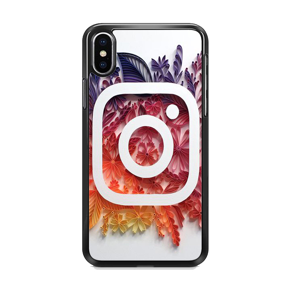 Social Media Instagram White iPhone X Case