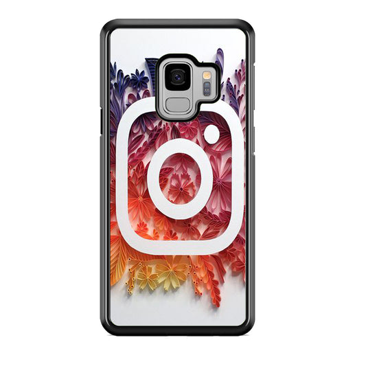 Social Media Instagram White Samsung Galaxy S9 Case