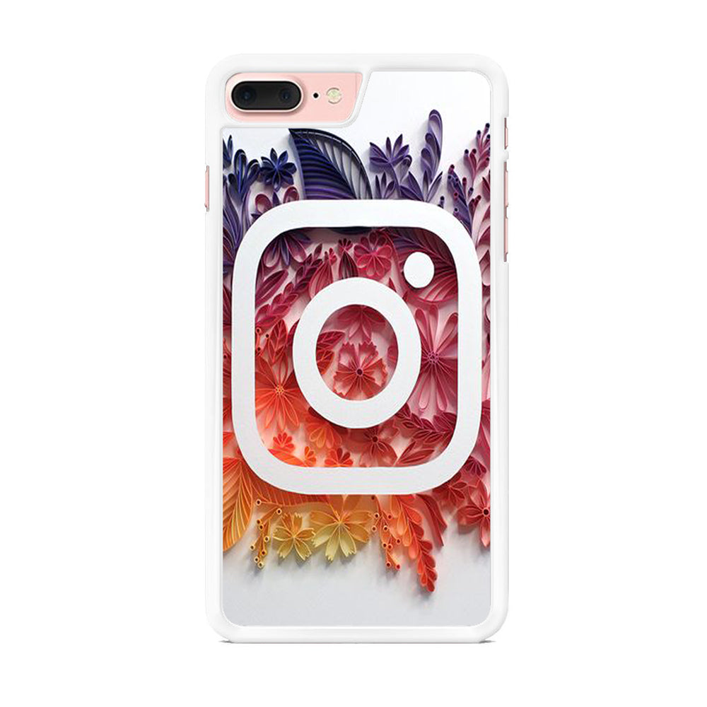 Social Media Instagram White iPhone 7 Plus Case