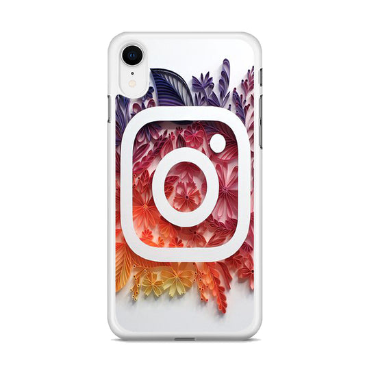 Social Media Instagram White iPhone XR Case