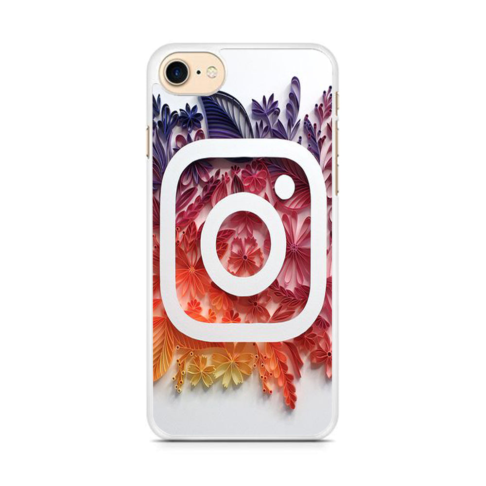 Social Media Instagram White iPhone 8 Case
