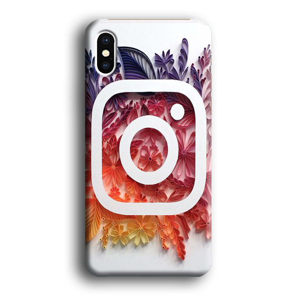Social Media Instagram White iPhone XS MAX Case
