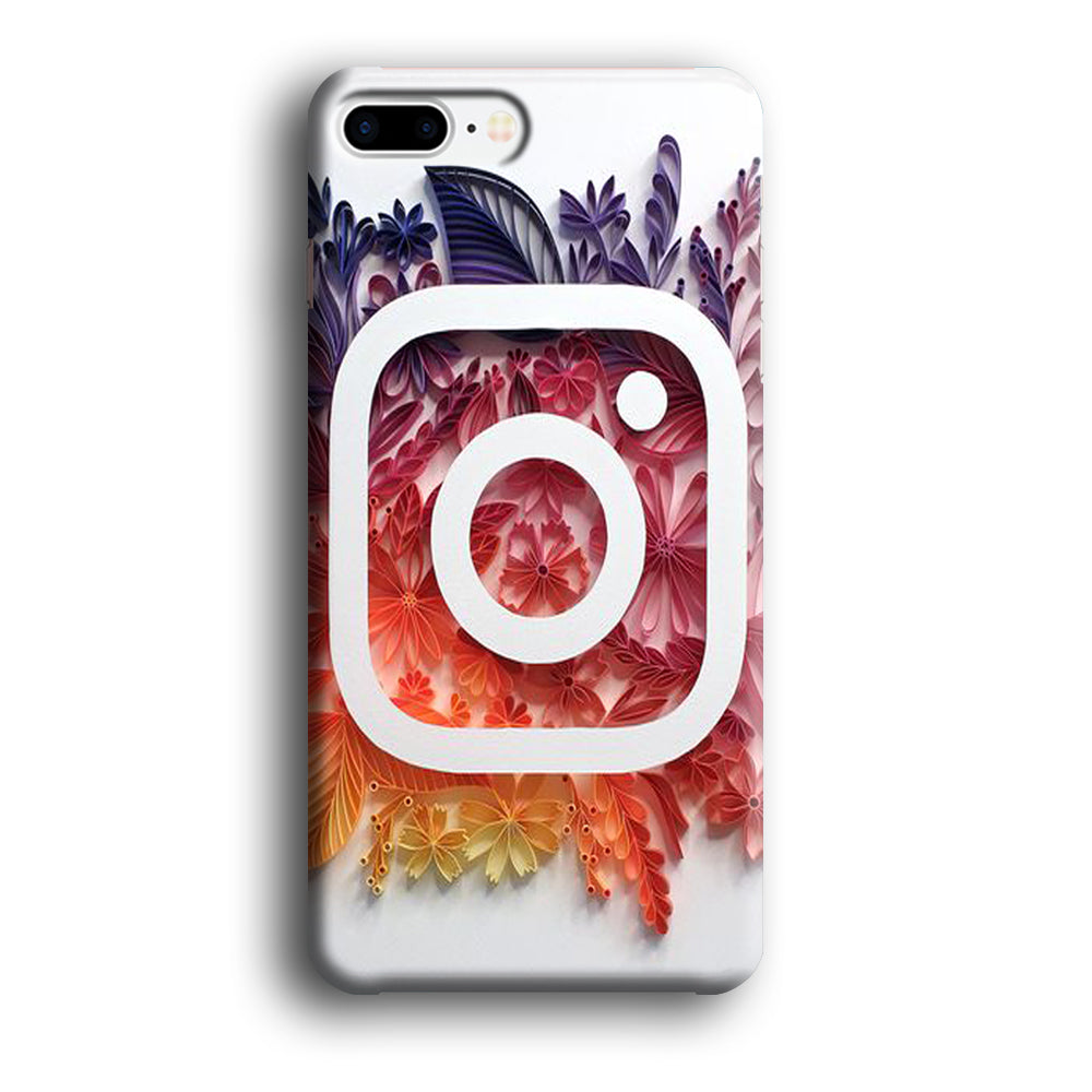 Social Media Instagram White iPhone 7 Plus Case