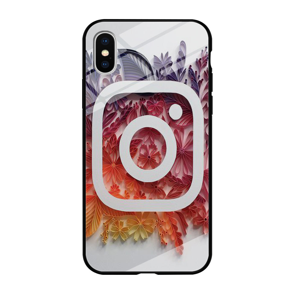 Social Media Instagram White iPhone X Case
