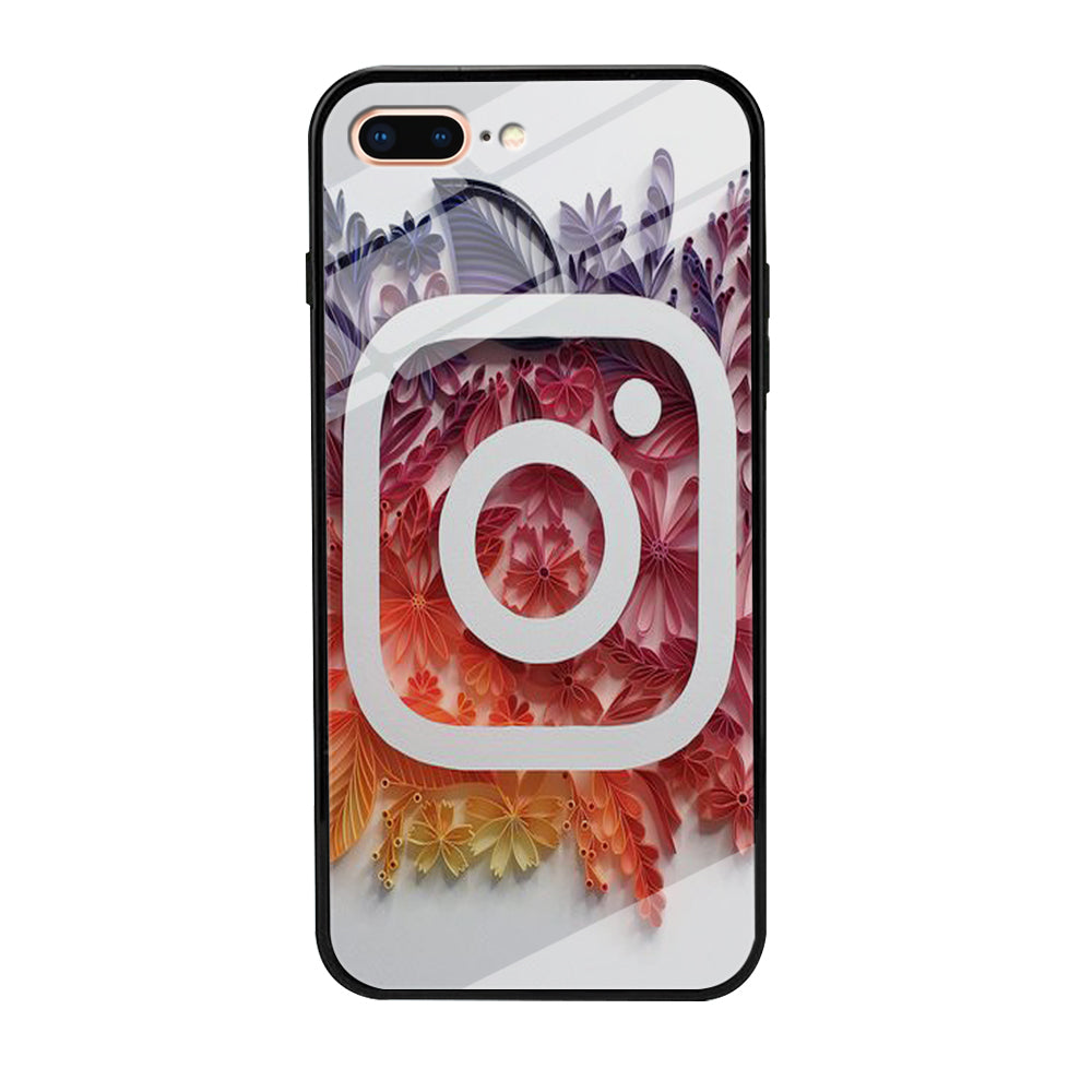 Social Media Instagram White iPhone 7 Plus Case