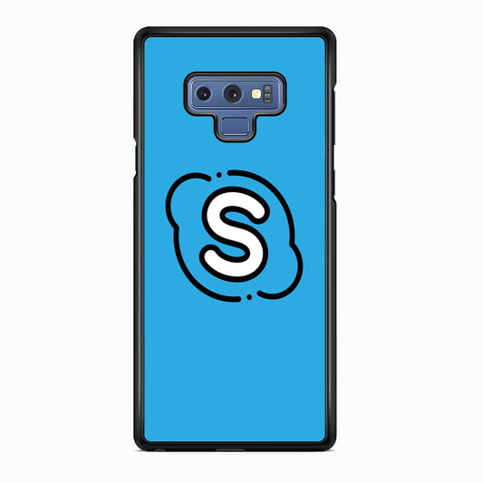 Social Media Skype Blue Samsung Galaxy Note 9 Case