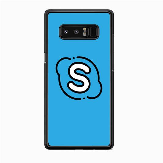 Social Media Skype Blue Samsung Galaxy Note 8 Case