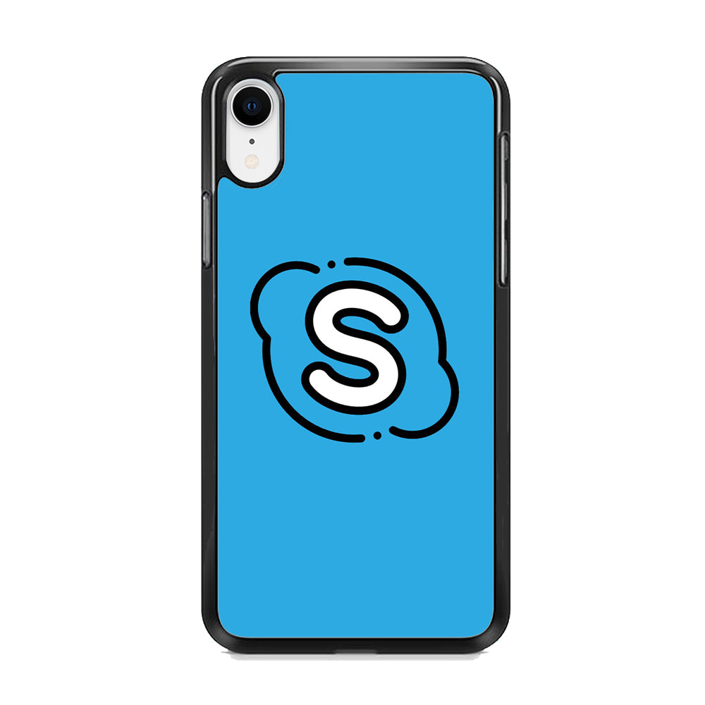 Social Media Skype Blue iPhone XR Case