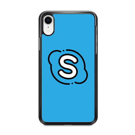 Social Media Skype Blue iPhone XR Case
