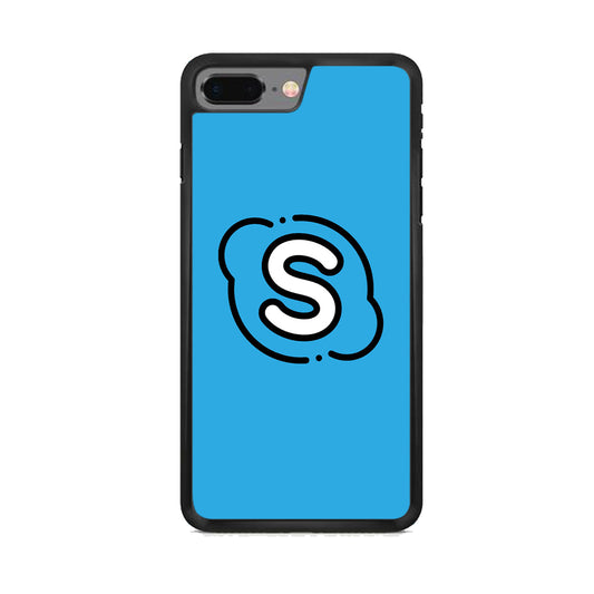 Social Media Skype Blue iPhone 8 Plus Case