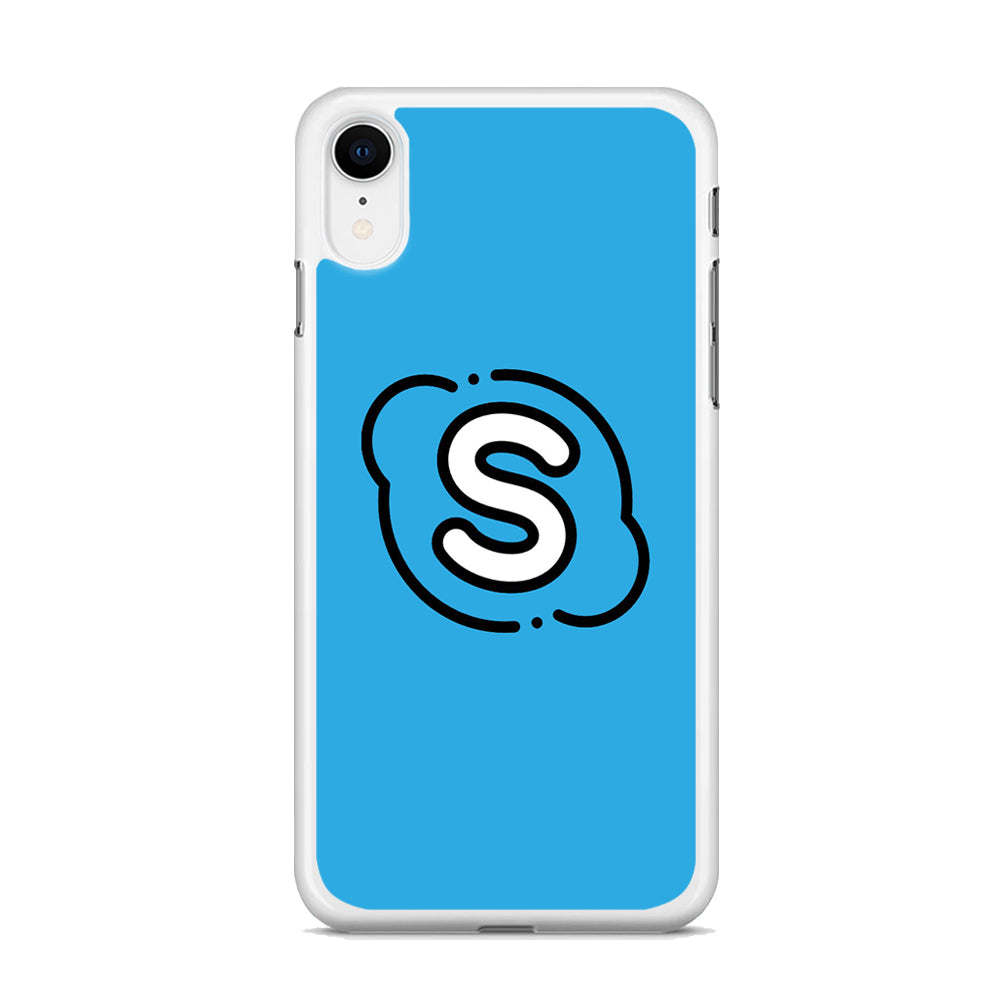 Social Media Skype Blue iPhone XR Case