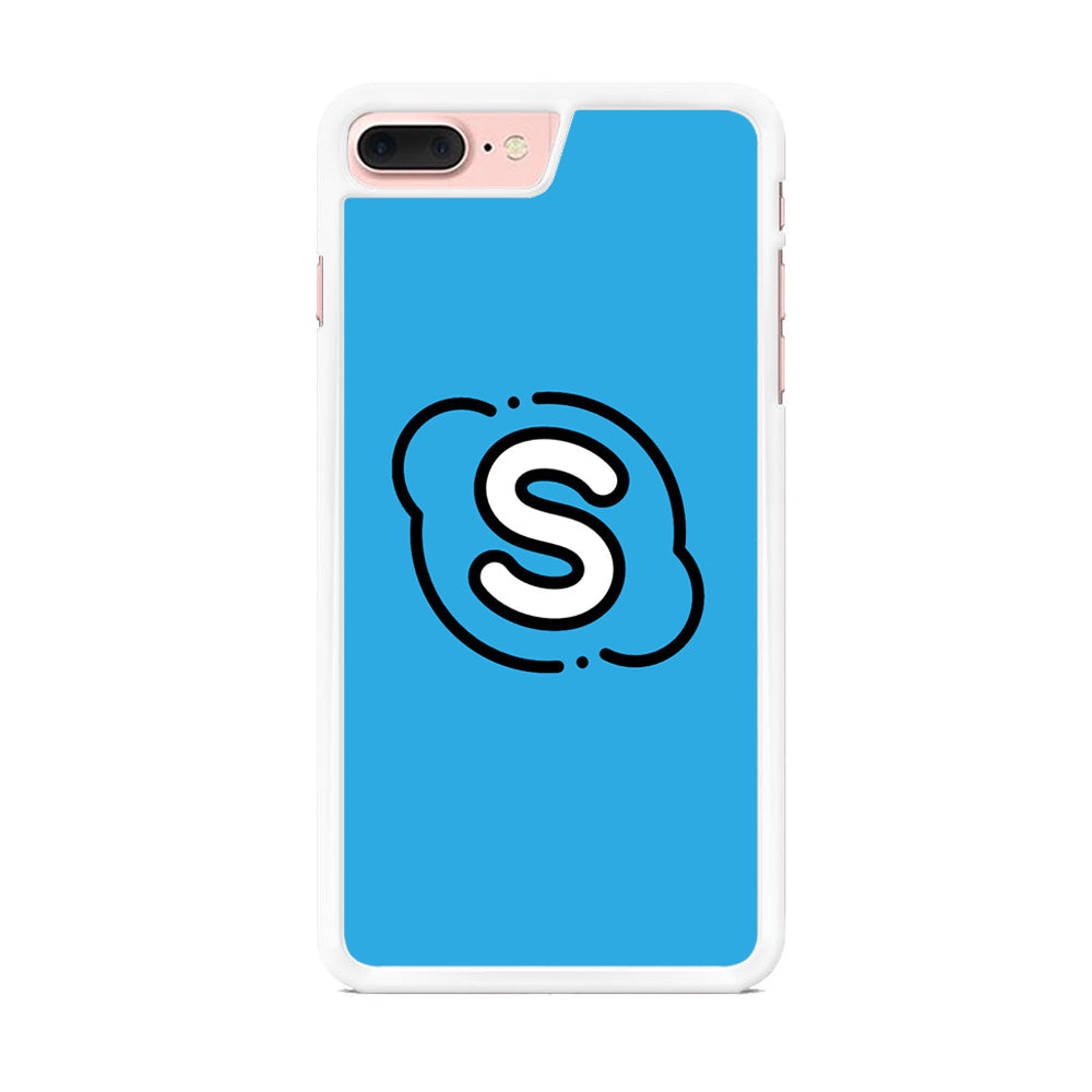 Social Media Skype Blue iPhone 7 Plus Case