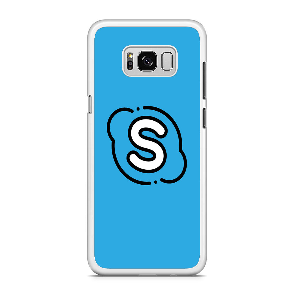 Social Media Skype Blue Samsung Galaxy S8 Case