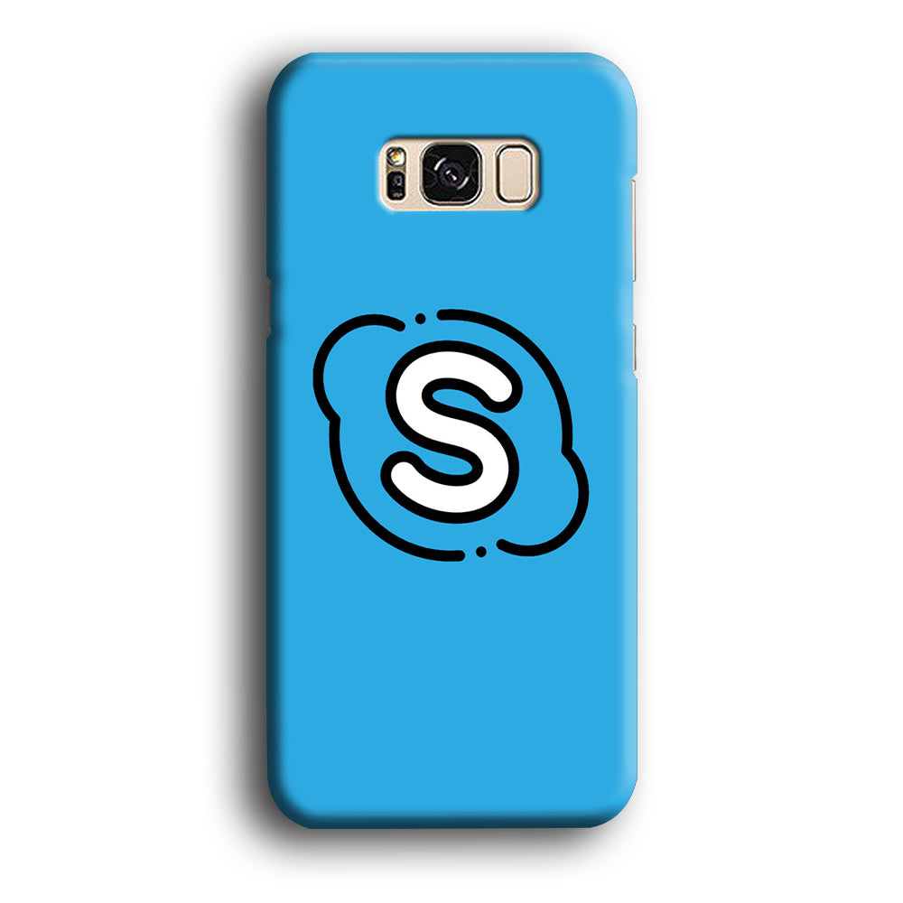 Social Media Skype Blue Samsung Galaxy S8 Case