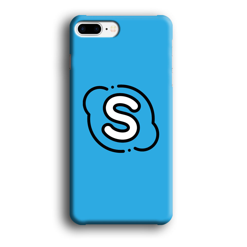 Social Media Skype Blue iPhone 7 Plus Case