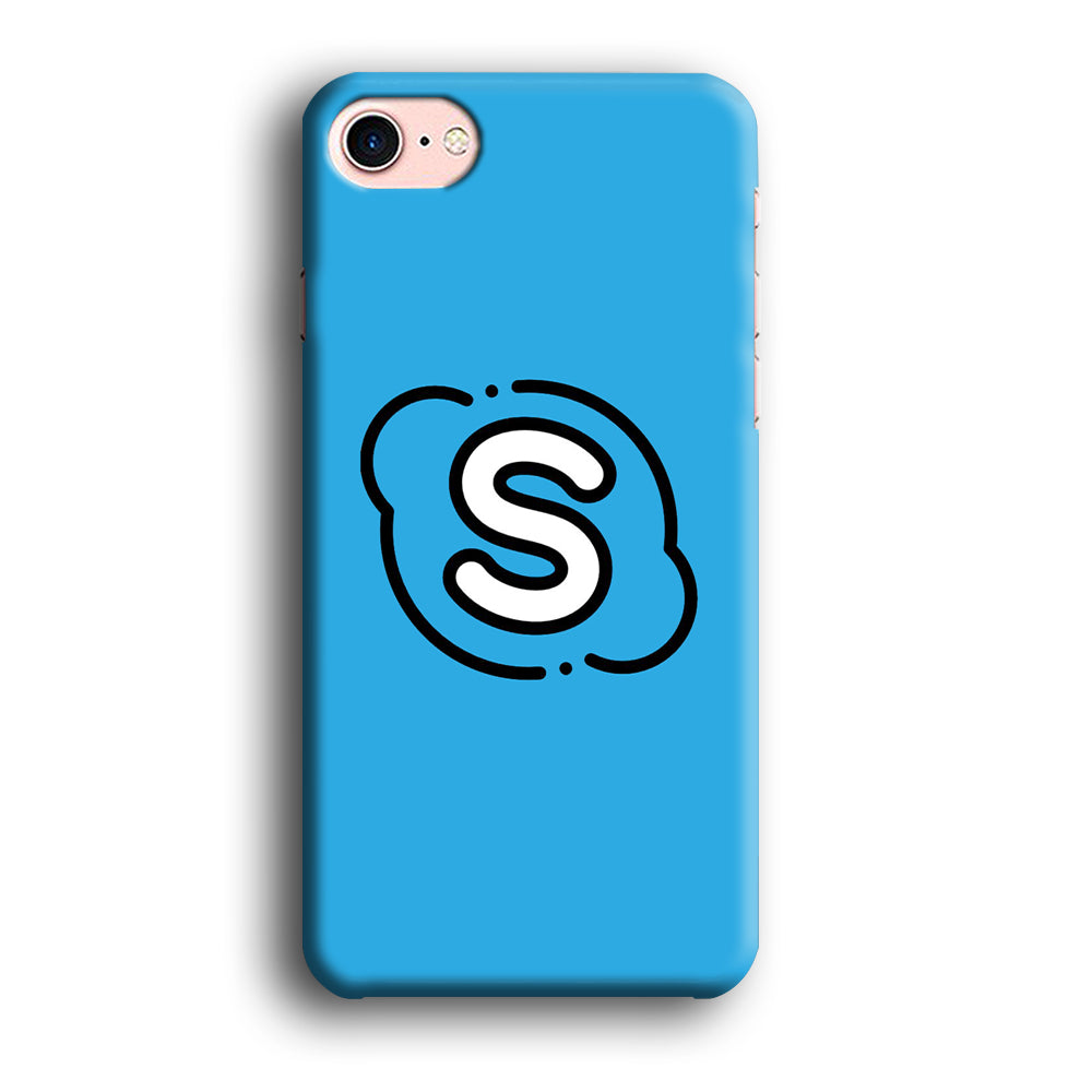 Social Media Skype Blue iPhone 7 Case