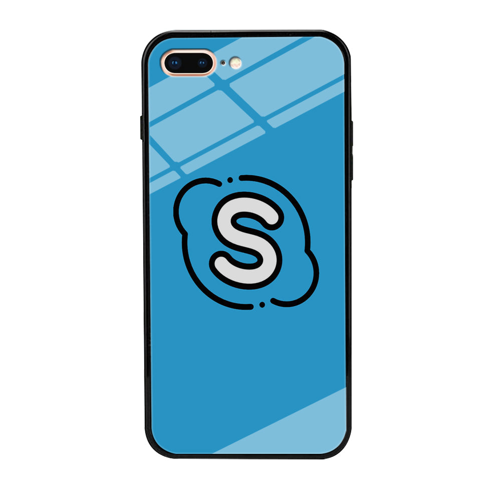 Social Media Skype Blue iPhone 7 Plus Case