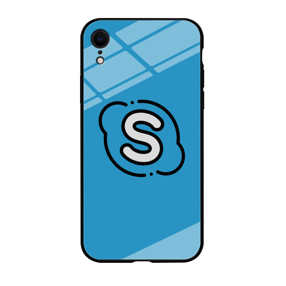 Social Media Skype Blue iPhone XR Case