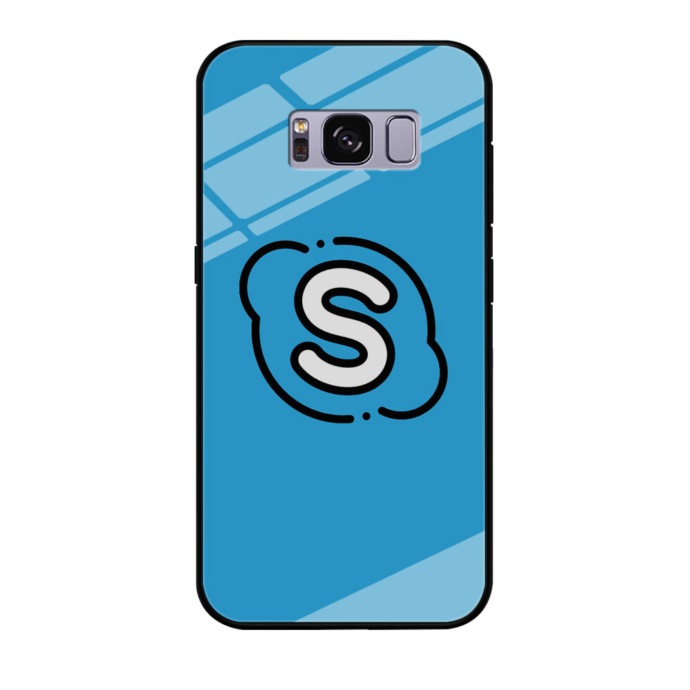 Social Media Skype Blue Samsung Galaxy S8 Case