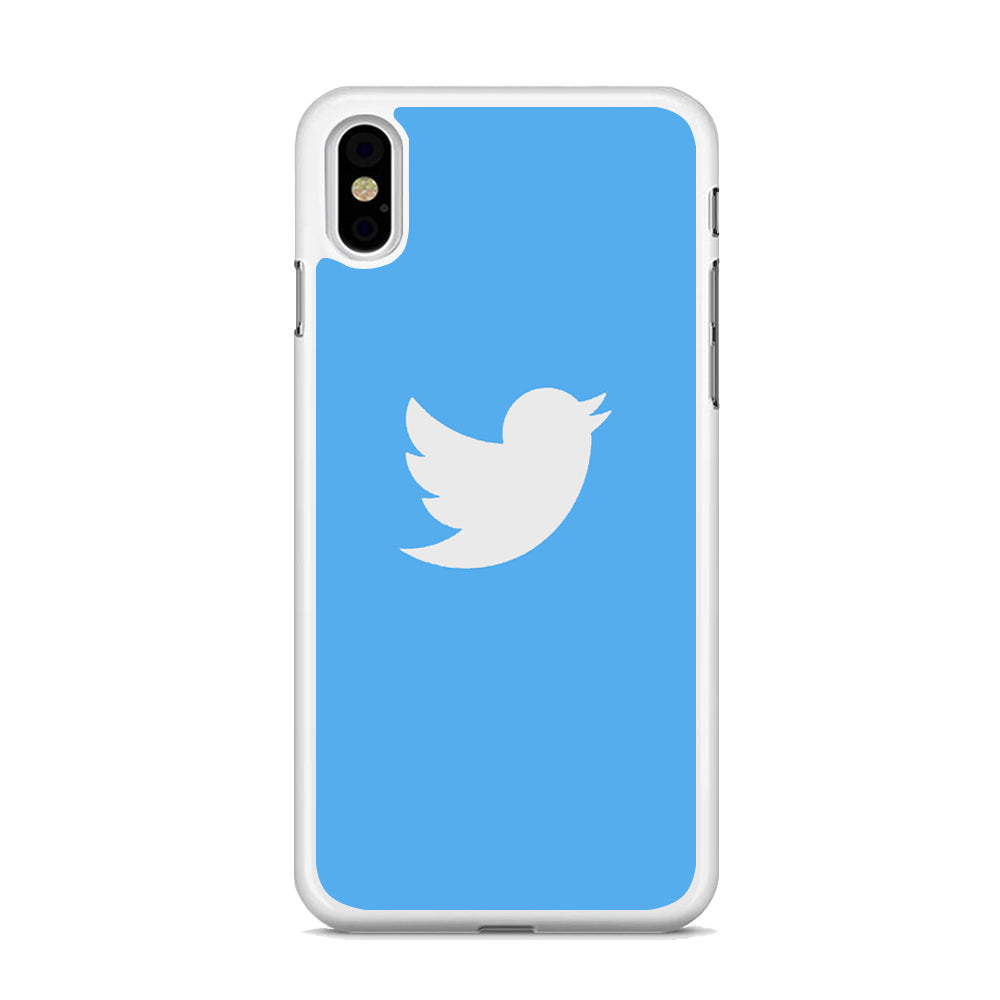 Social Media Twitter Logo iPhone X Case