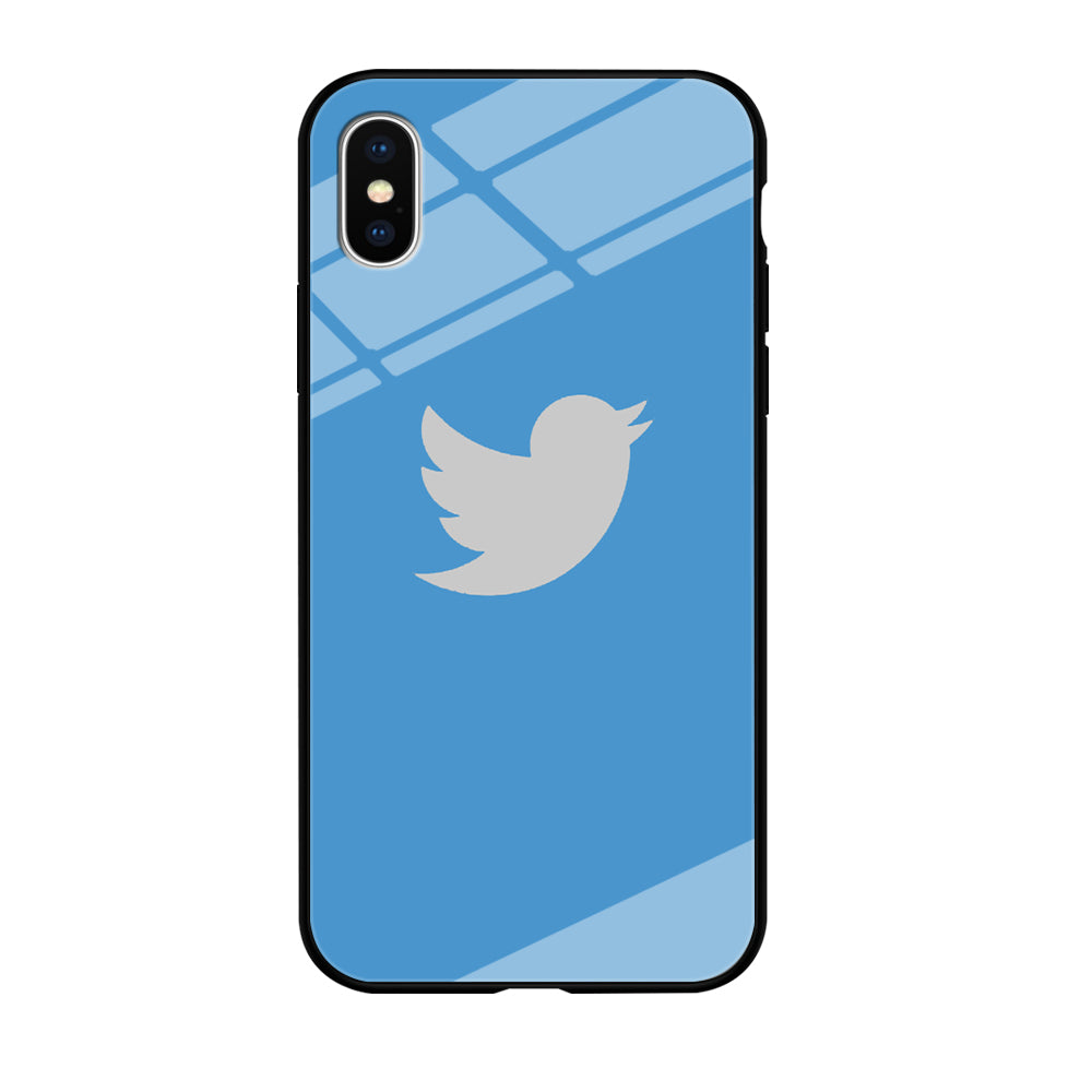 Social Media Twitter Logo iPhone X Case