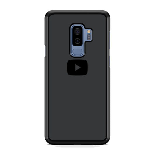 Social Media Youtube Play Button Grey Samsung Galaxy S9 Plus Case