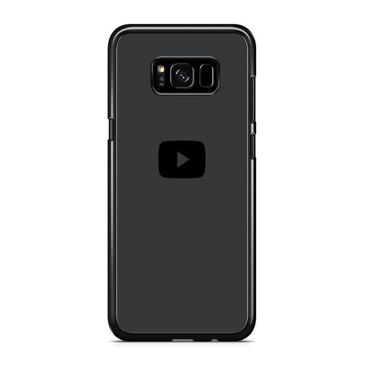 Social Media Youtube Play Button Grey Samsung Galaxy S8 Plus Case