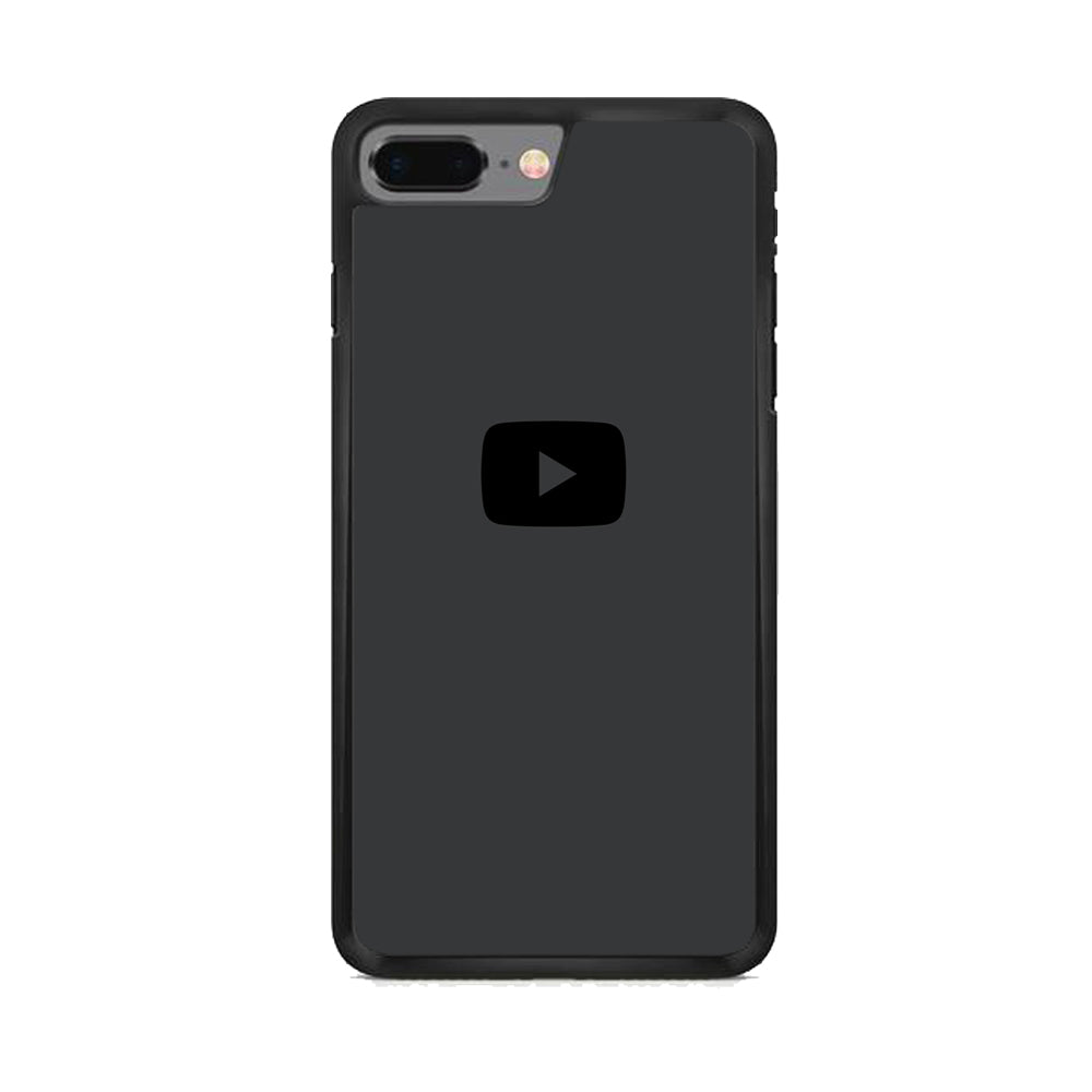 Social Media Youtube Play Button Grey iPhone 7 Plus Case