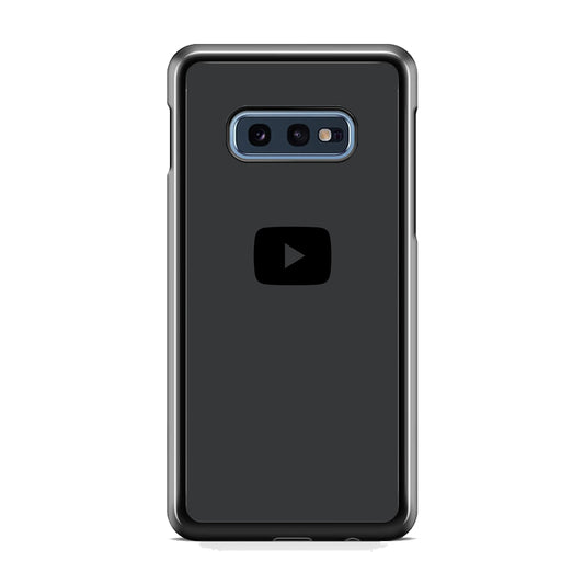 Social Media Youtube Play Button Grey Samsung Galaxy S10E Case