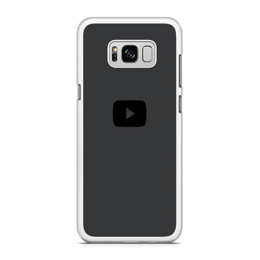 Social Media Youtube Play Button Grey Samsung Galaxy S8 Case