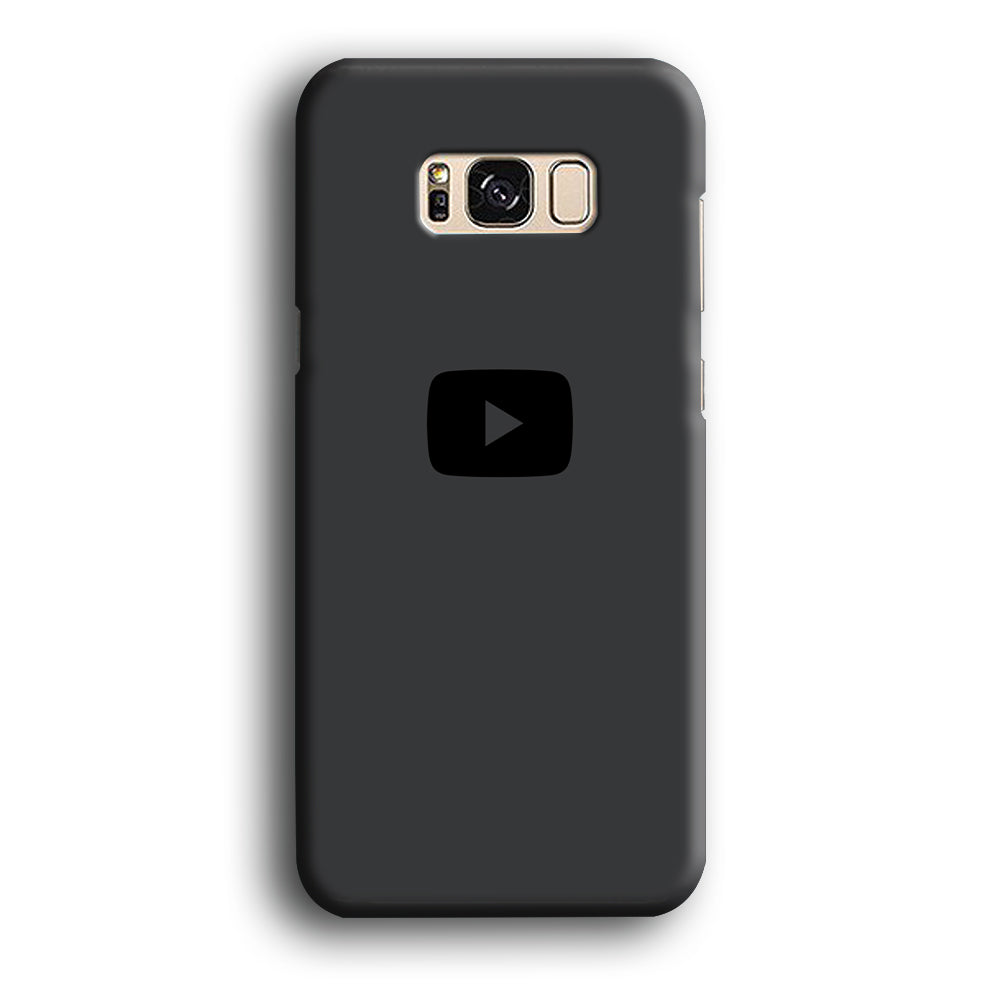 Social Media Youtube Play Button Grey Samsung Galaxy S8 Case