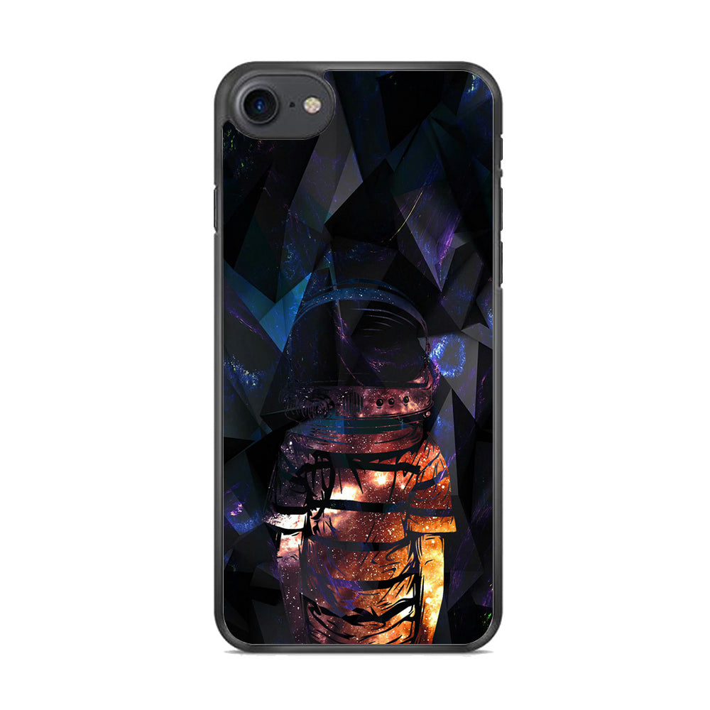 Space Boy Dark Silhouette iPhone 8 Case