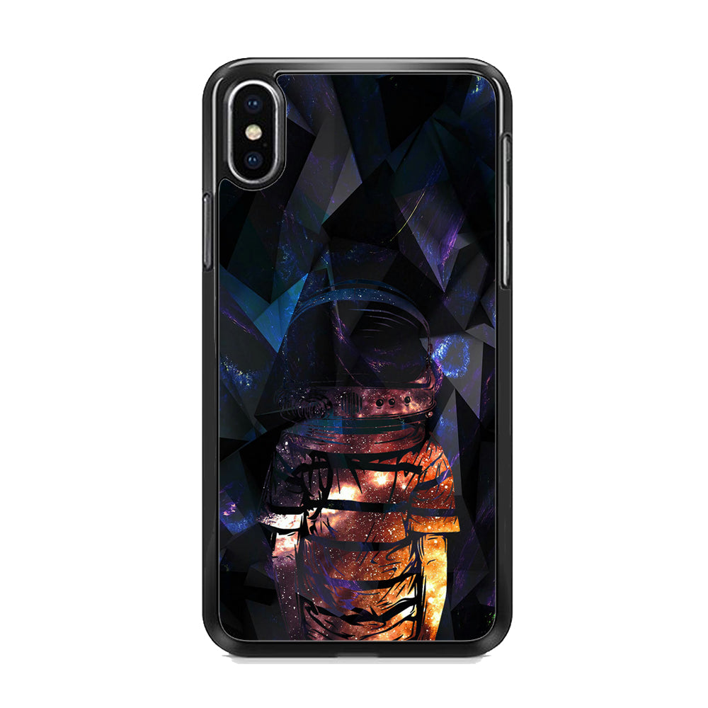 Space Boy Dark Silhouette iPhone X Case