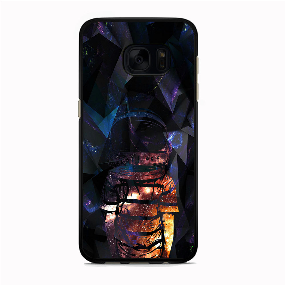 Space Boy Dark Silhouette Samsung Galaxy S7 Edge Case