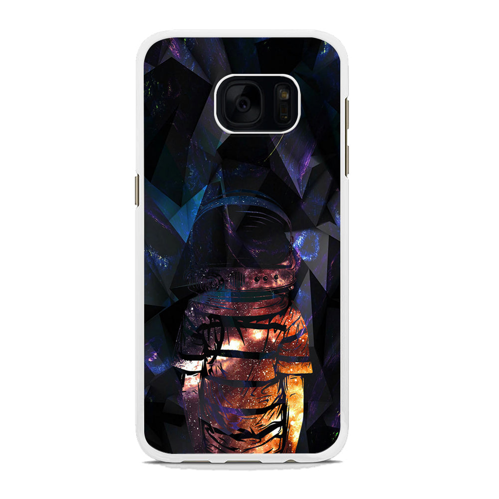 Space Boy Dark Silhouette Samsung Galaxy S7 Edge Case