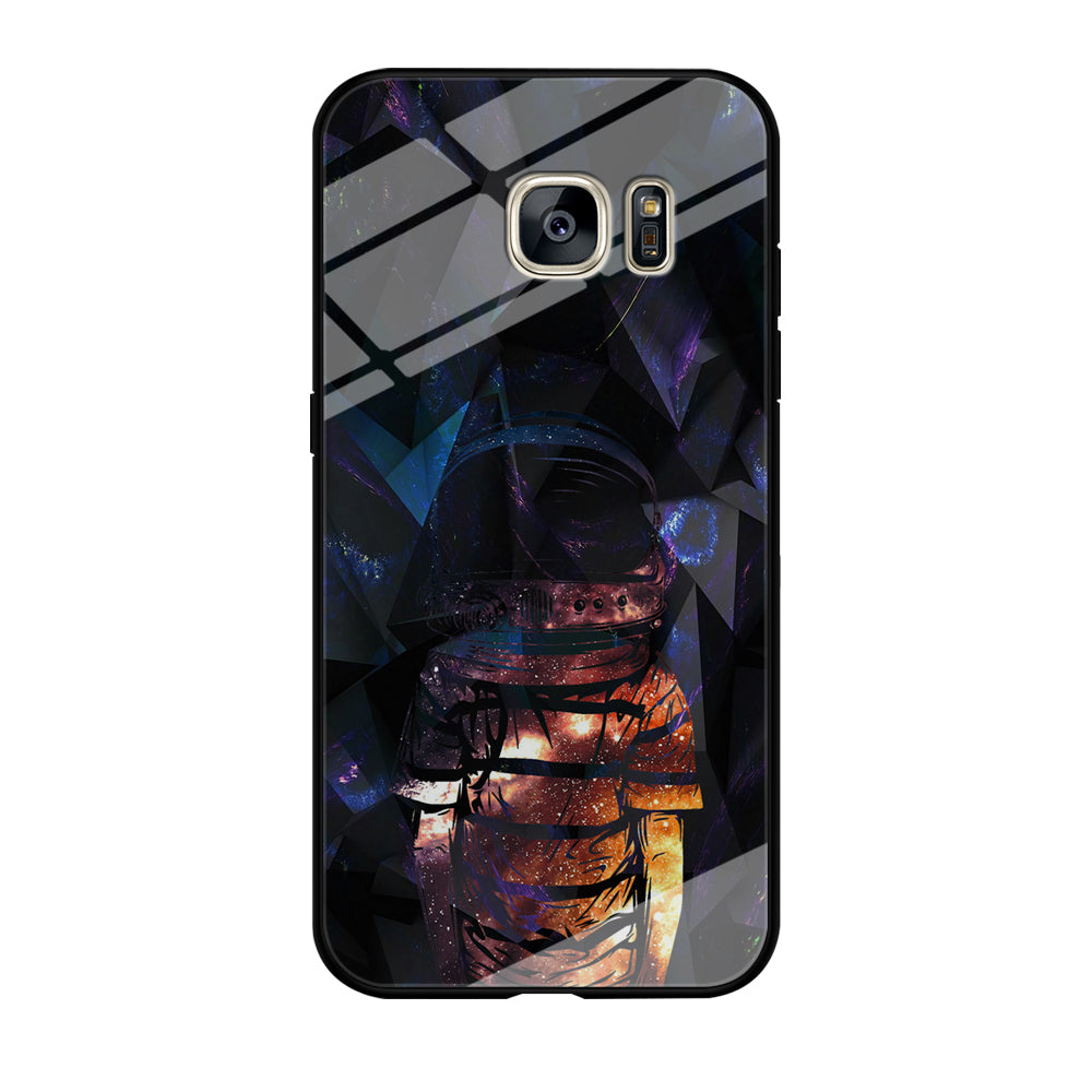 Space Boy Dark Silhouette Samsung Galaxy S7 Edge Case